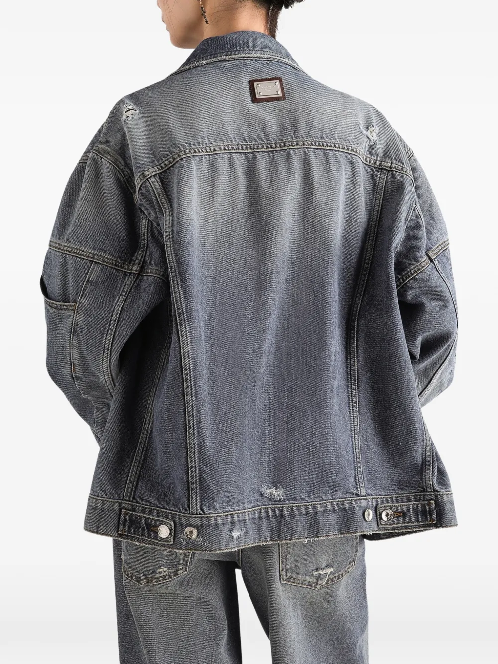 Dolce & Gabbana Oversized jack Blauw