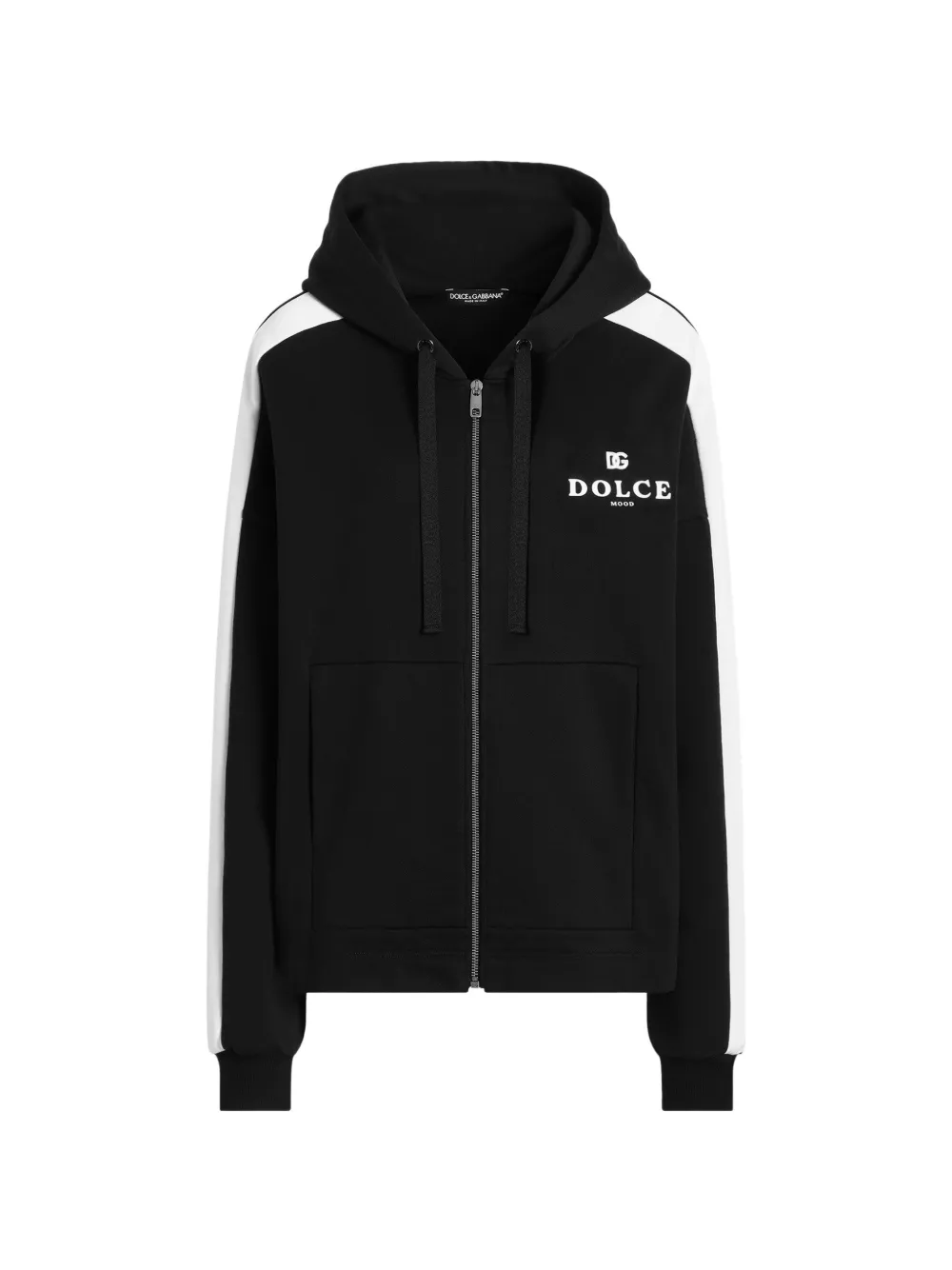Dolce & Gabbana Cotton Hoodie In Black