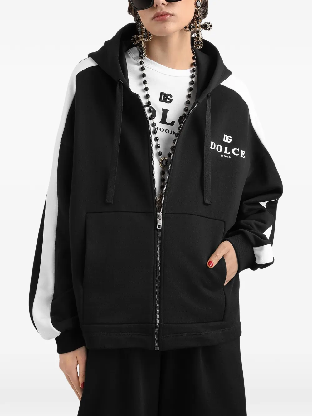Dolce & Gabbana Katoenen hoodie Zwart