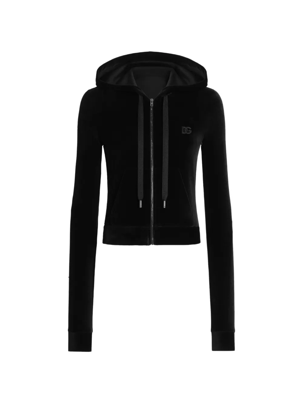 Dolce & Gabbana Chenille Cardigan In Black