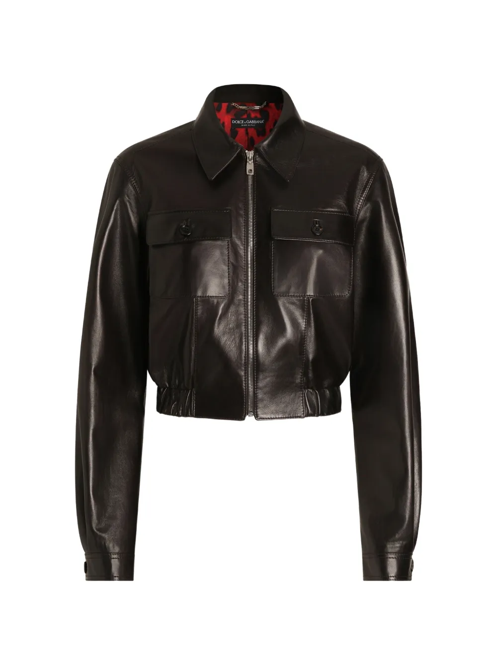 Dolce & Gabbana Bomber in pelle - Marrone