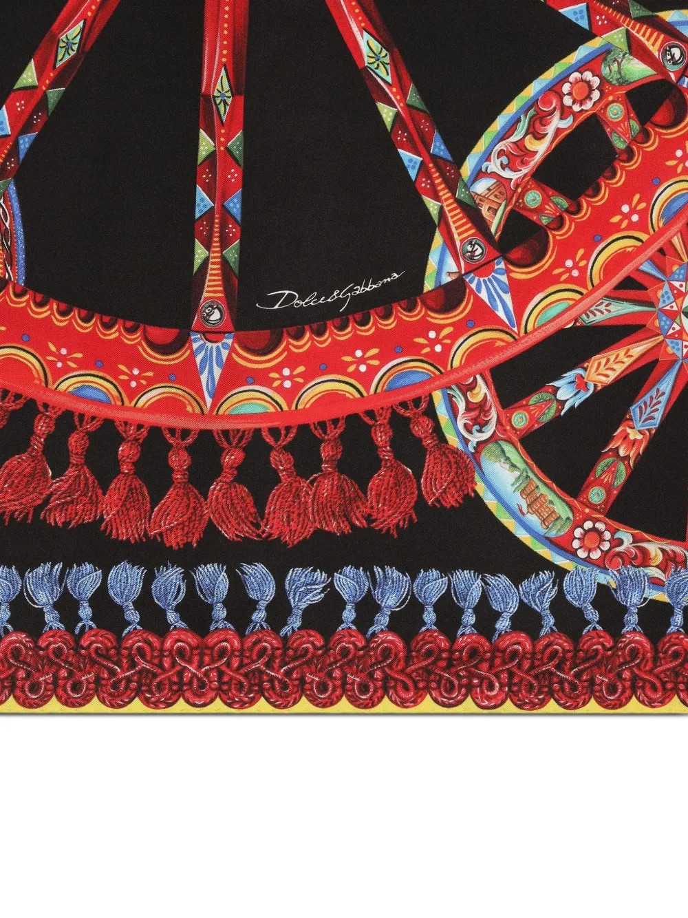 Dolce & Gabbana Sjaal met print Zwart