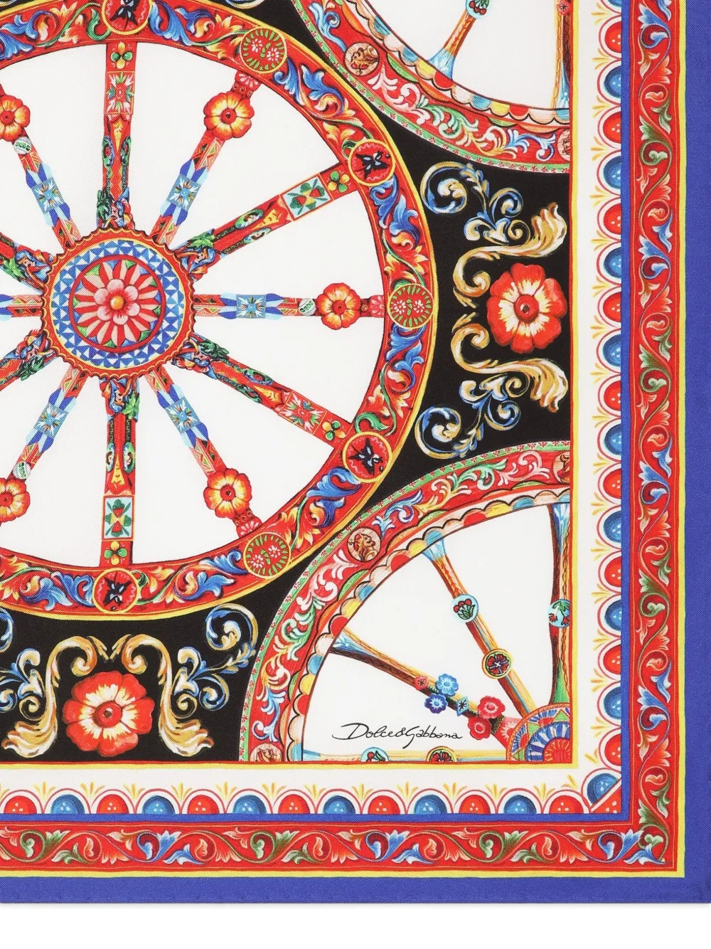 Dolce & Gabbana Sjaal met Carretto-print Rood