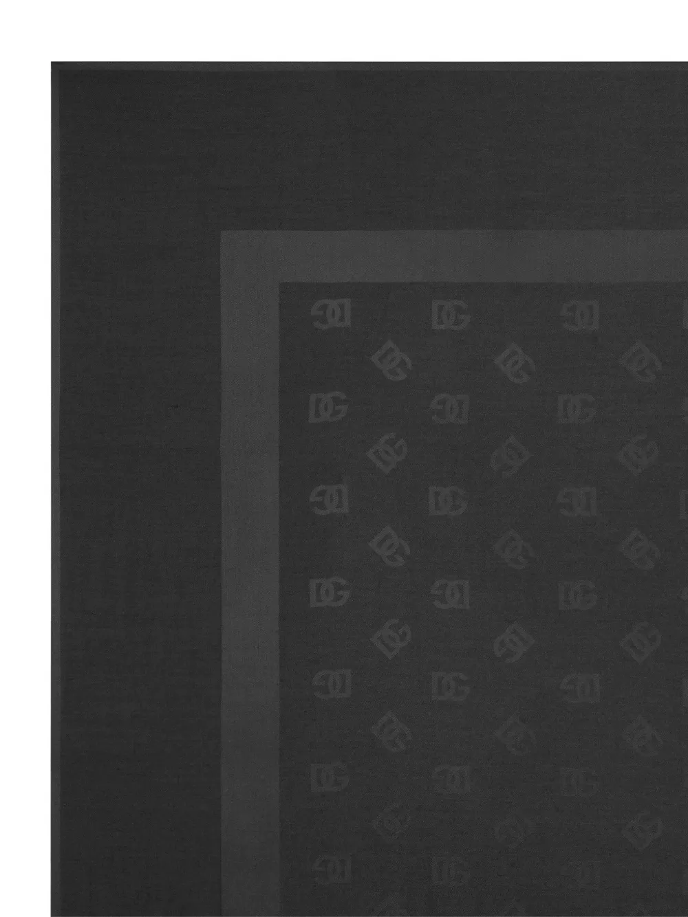 Dolce & Gabbana Zijden stolw met logo-jacquard Zwart