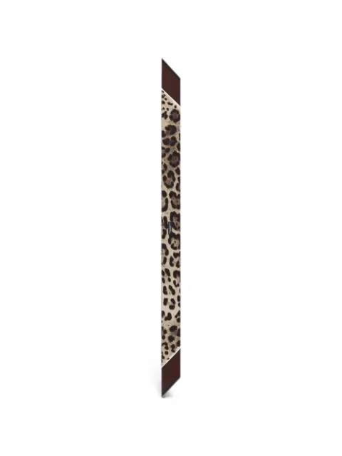 Dolce & Gabbana leo-print silk twill bandeau