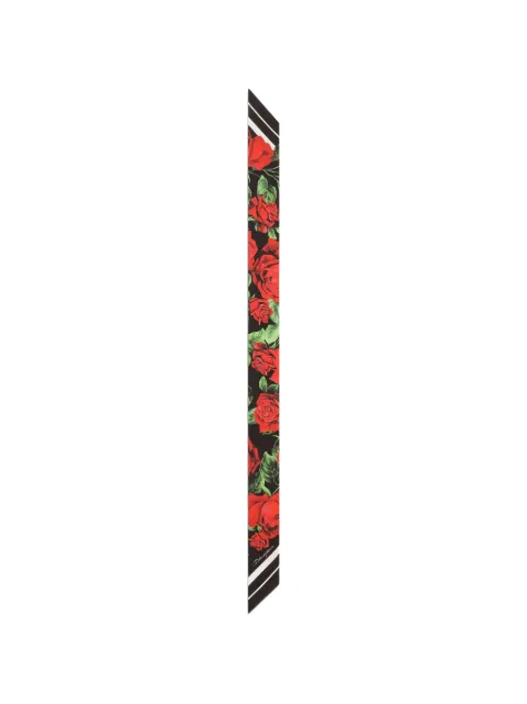Dolce & Gabbana rose-print silk twill bandeau