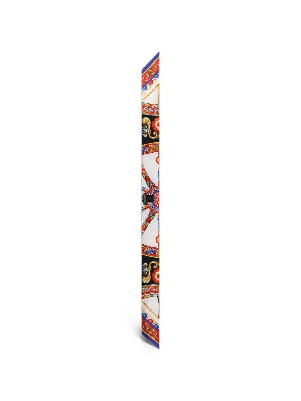 Dolce & Gabbana 6 x 100 cm zijden twill bandeau top met Carretto-print Wit