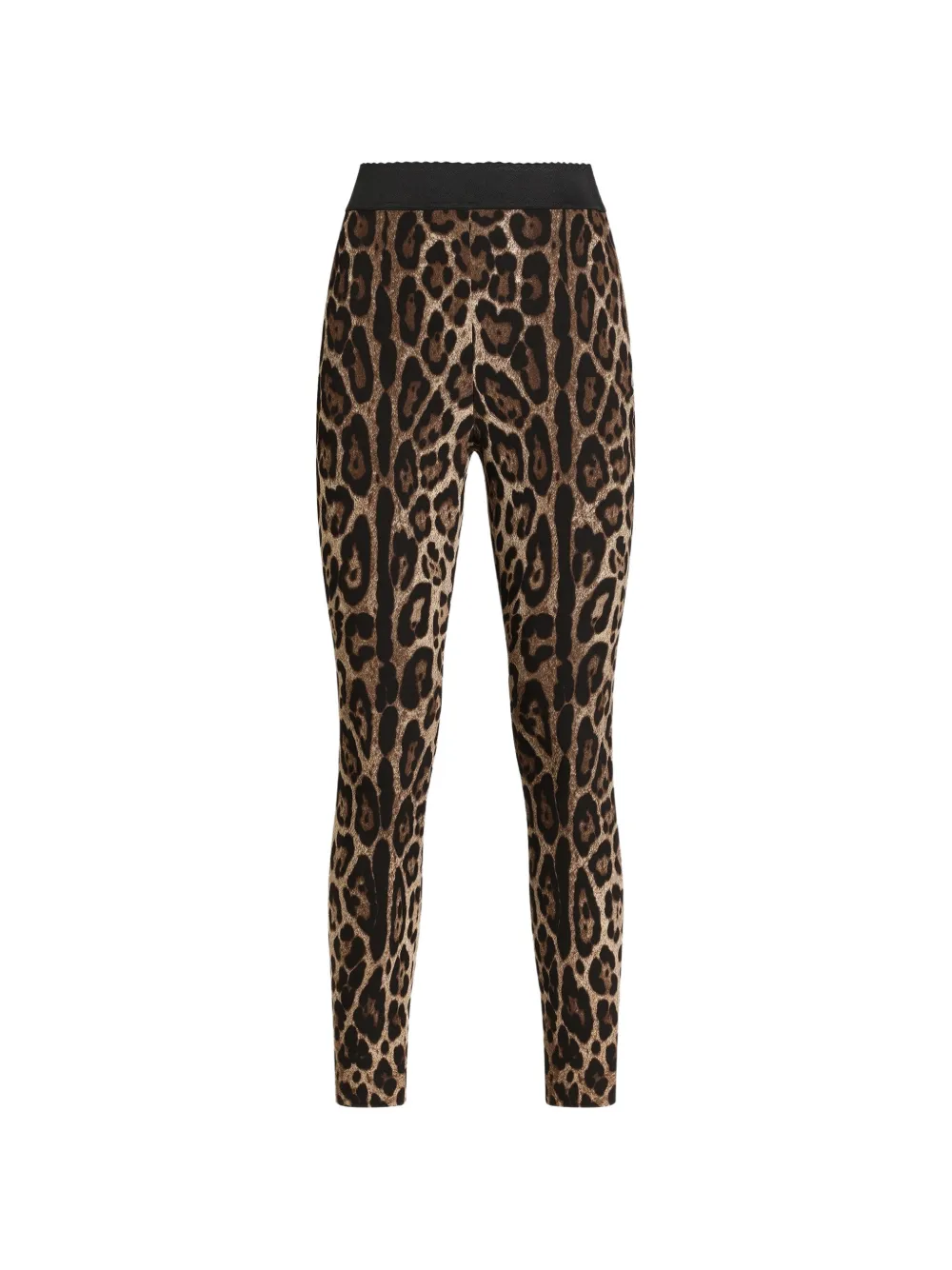 Dolce & Gabbana Cady Leggings mit Leo-Print - Nude