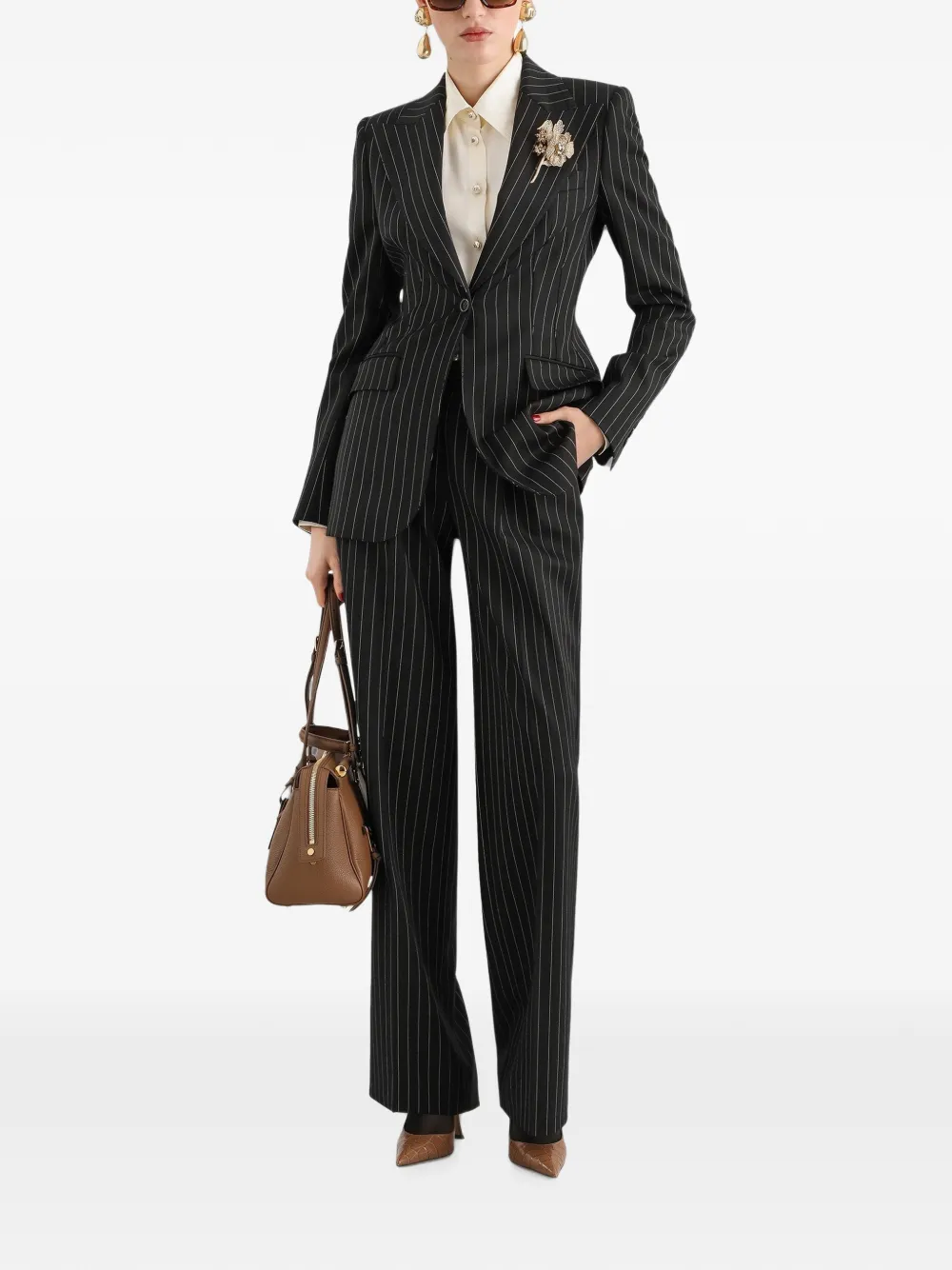 Dolce & Gabbana Wollen broek Zwart