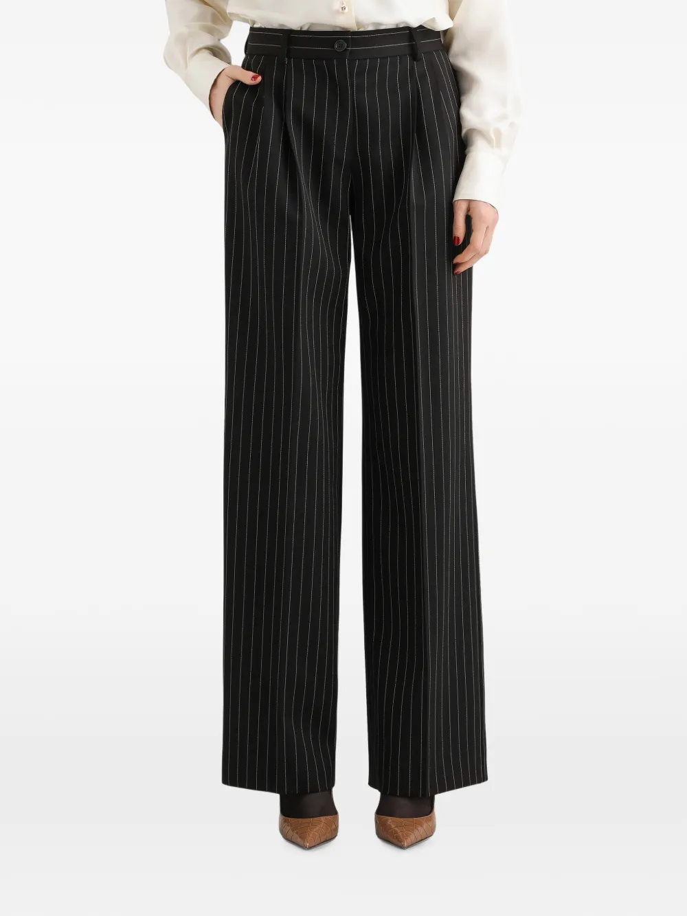 Dolce & Gabbana Wollen broek Zwart