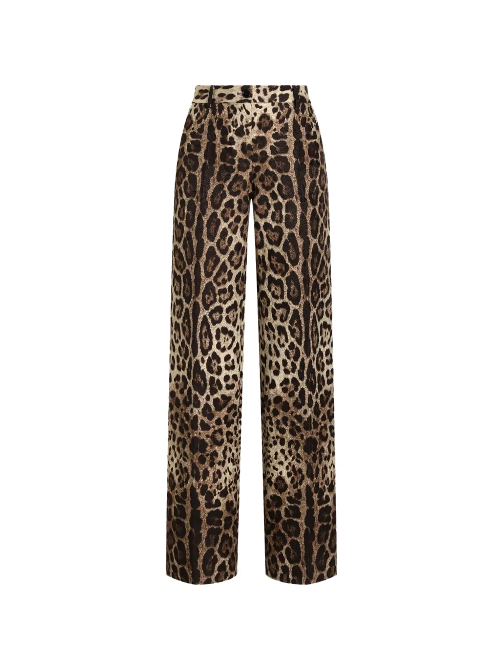 Dolce & Gabbana Hose aus Brokat mit Leo-Print - Nude