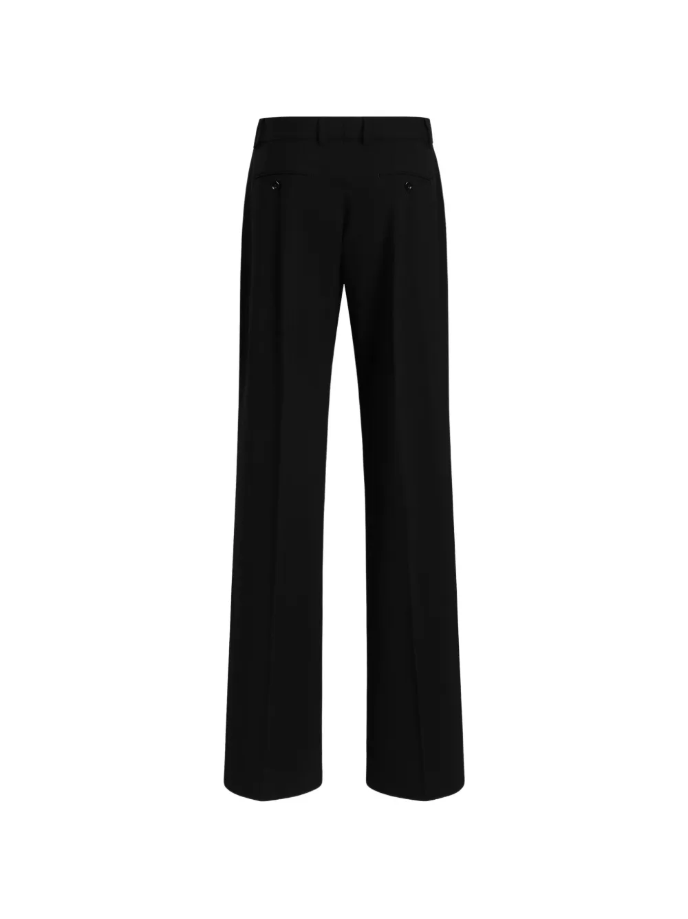 Dolce & Gabbana flared stretch-wool twill pants Zwart