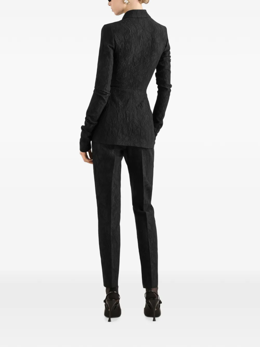 Dolce & Gabbana Pantalon met paisley-jacquard Zwart
