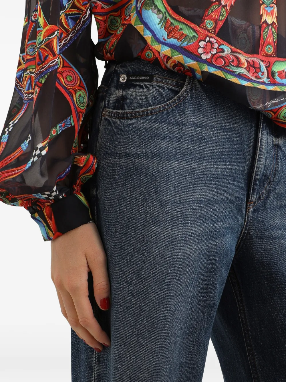 Dolce & Gabbana Spijkerbroek met vijf zakken Blauw