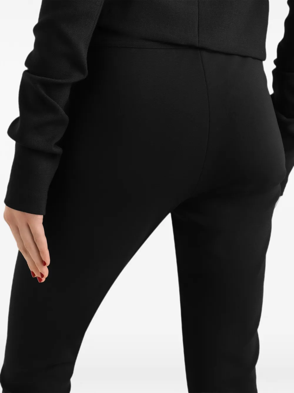 Dolce & Gabbana Milano jersey legging met stiksels Zwart