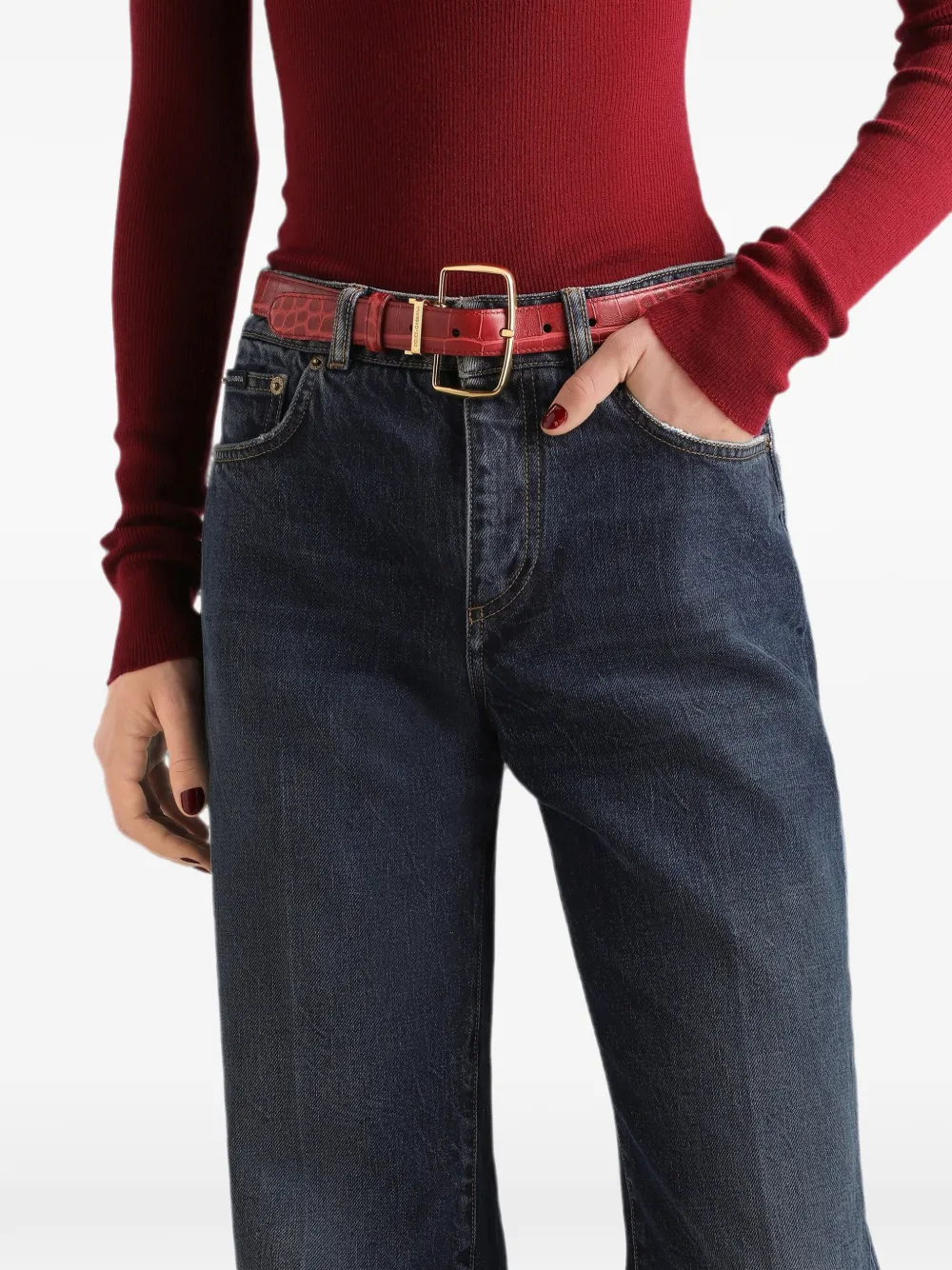 Dolce & Gabbana five-pocket denim jeans Blauw