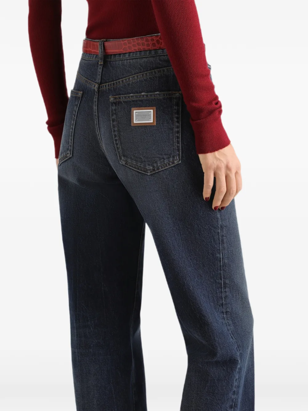 Dolce & Gabbana five-pocket denim jeans Blauw