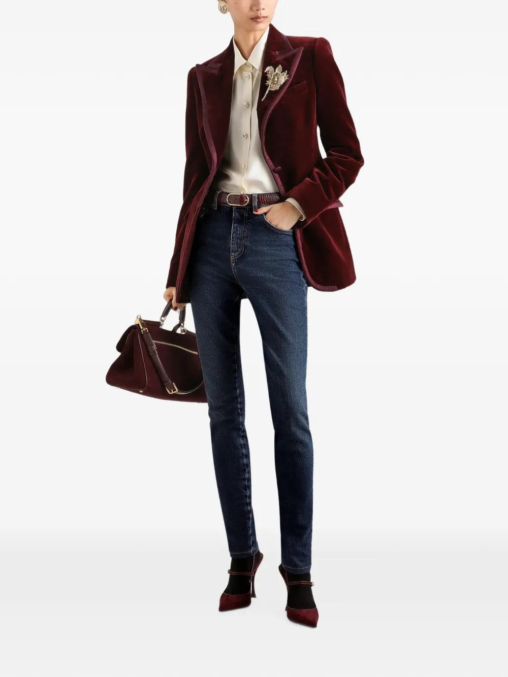 Dolce & Gabbana Spijkerbroek met vijf zakken Blauw
