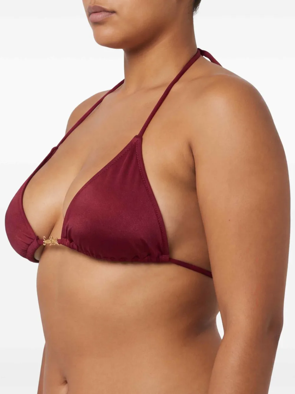 MC2 Saint Barth Leah Plate triangel bikinitop met logodetail Rood