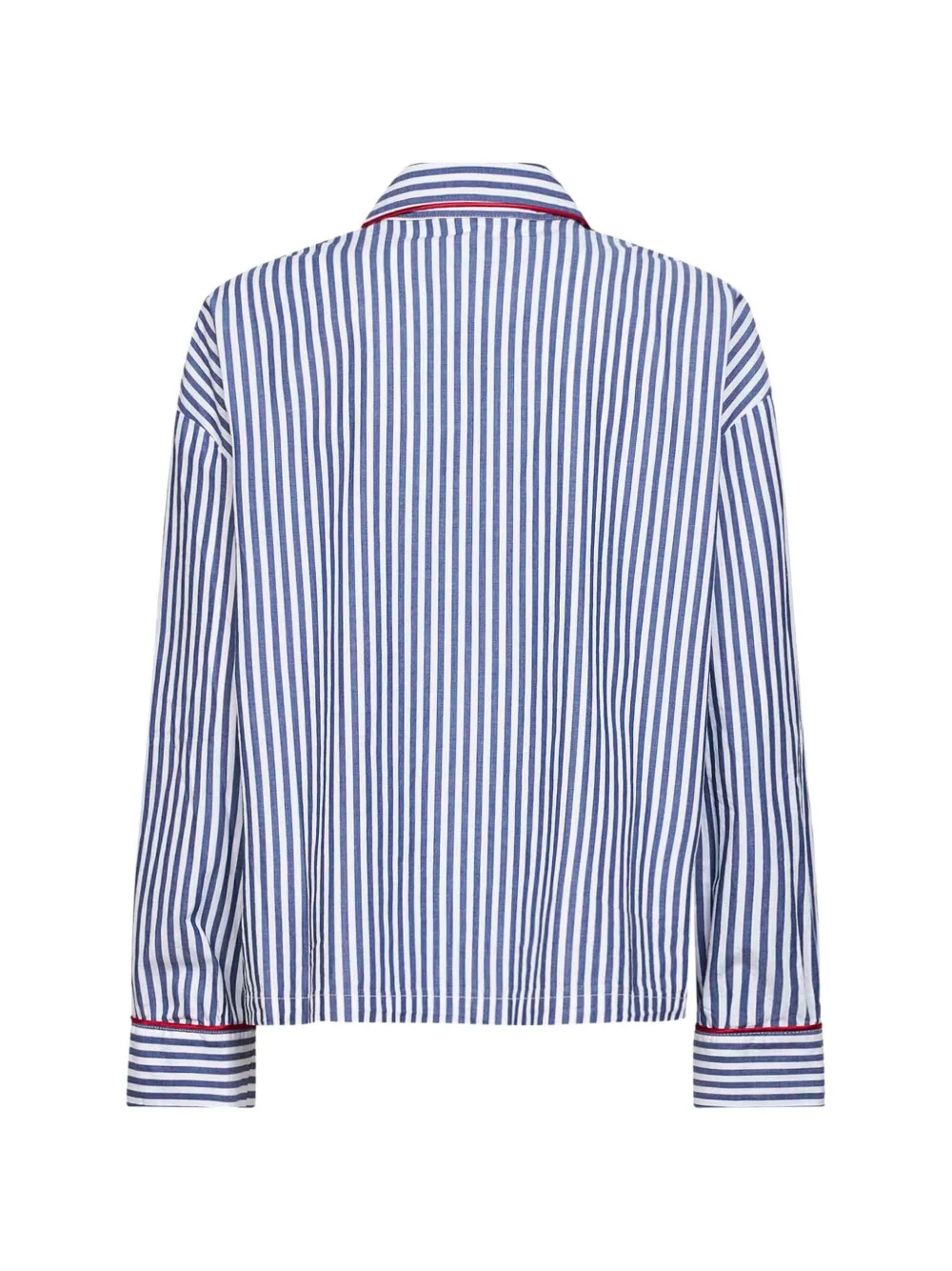 MC2 Saint Barth Gestreepte blouse met afwerking Blauw