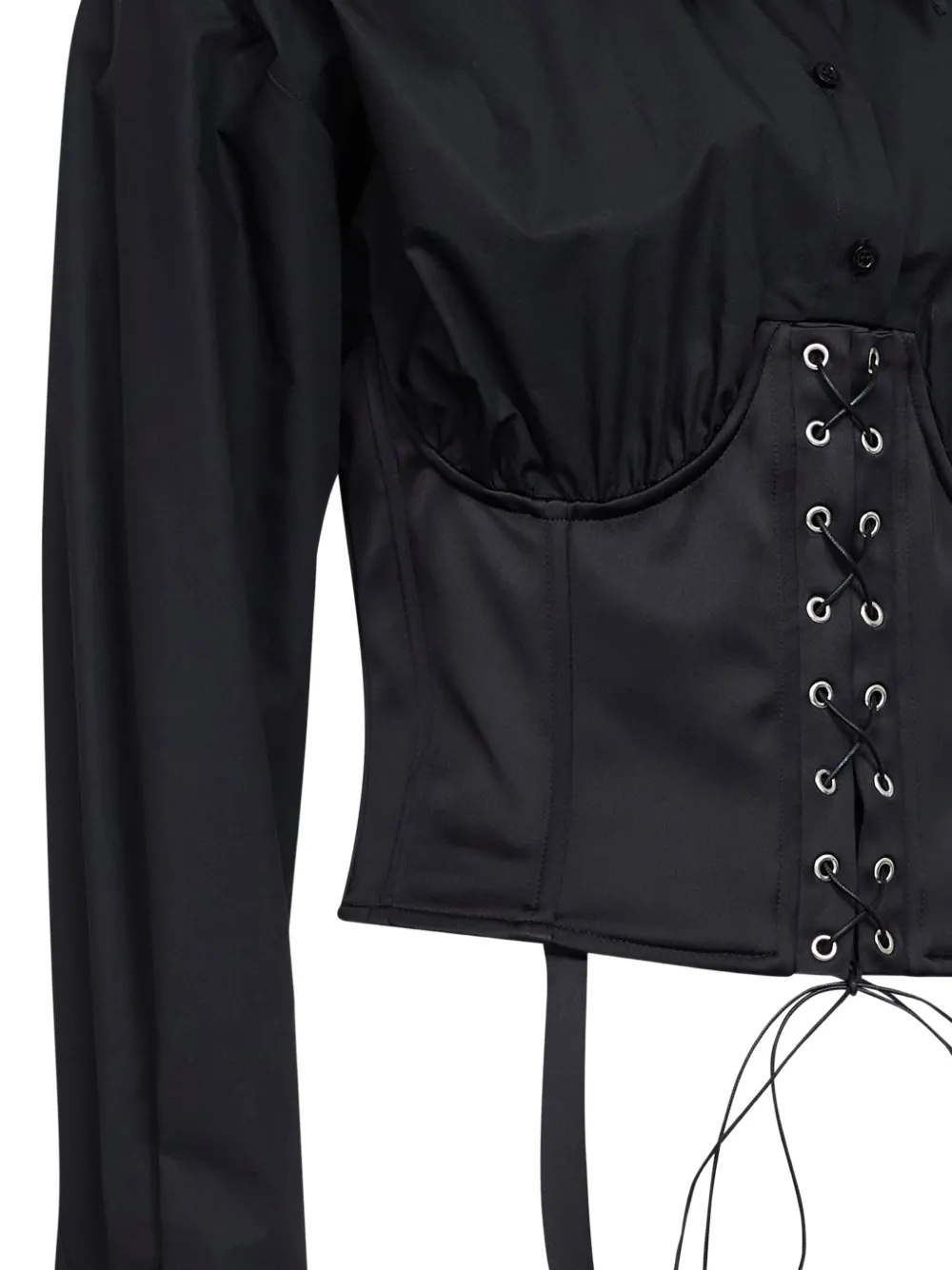 Giuseppe Di Morabito Blouse met korset stijl Zwart