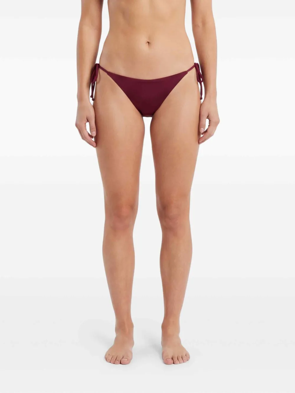 MC2 Saint Barth Marielle Plate bikinislip met gestrikte zijkant Rood