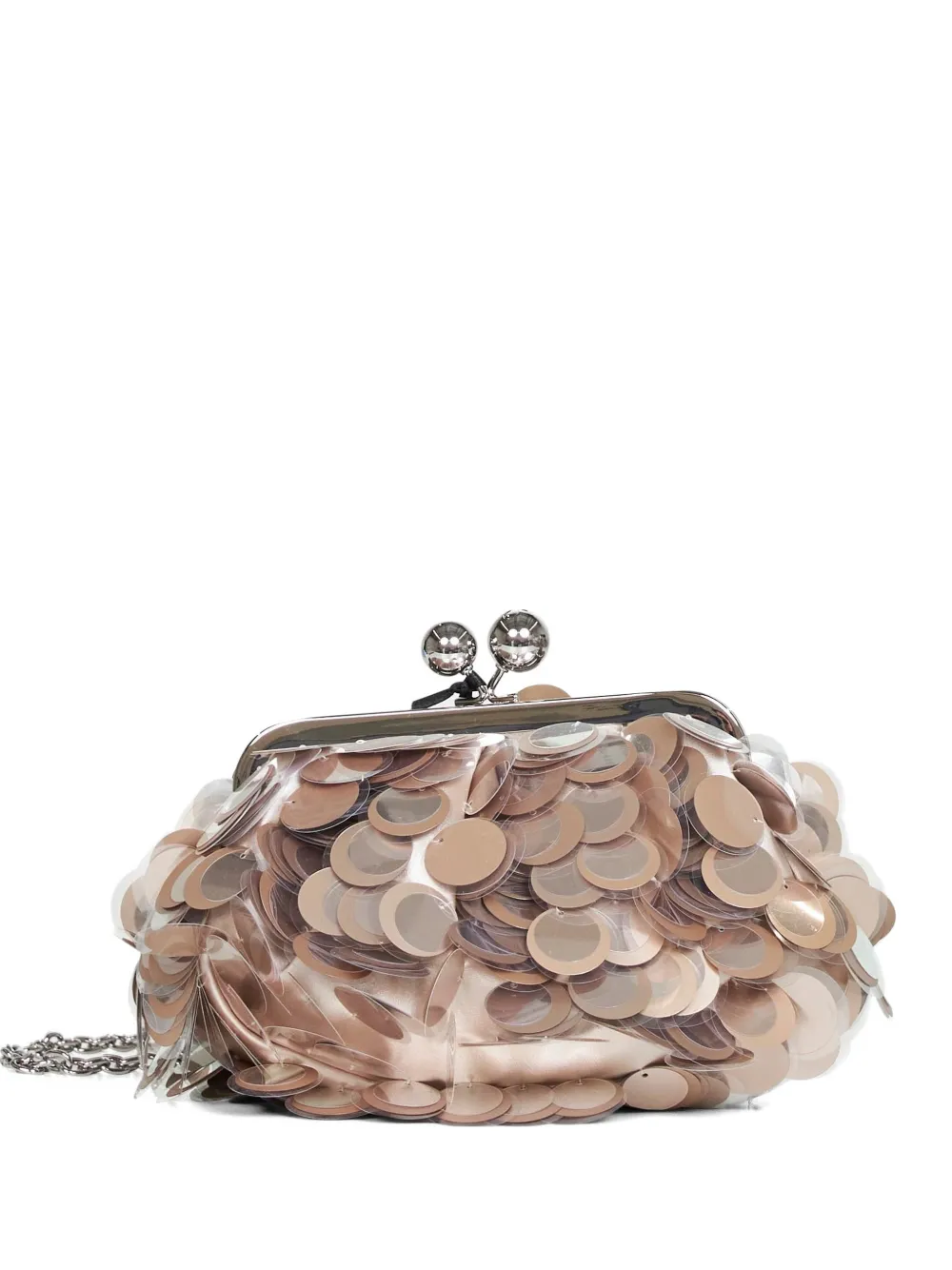 Weekend Max Mara sequin-embellished clutch bag - Toni neutri