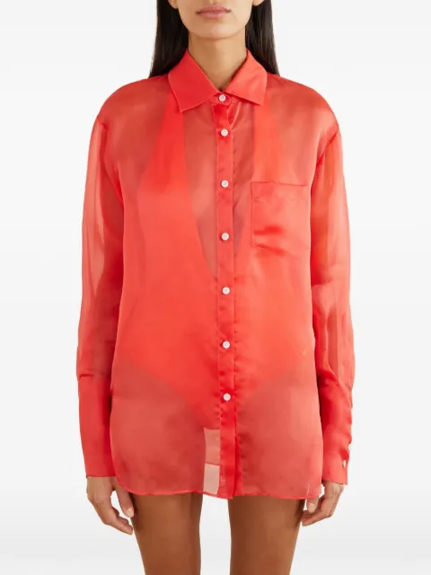 Kiki de Montparnasse camisa translúcida con botones