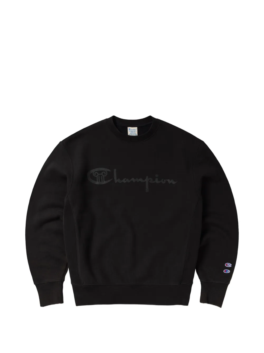 Champion Logo-print Sweatshirt In Black
