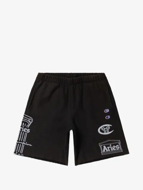 Champion short à logo imprimé et ourlets francs x Aries 