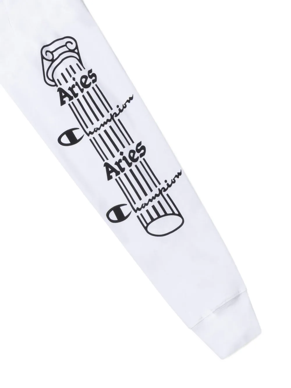 Champion x Aries sweater met grafische print Wit