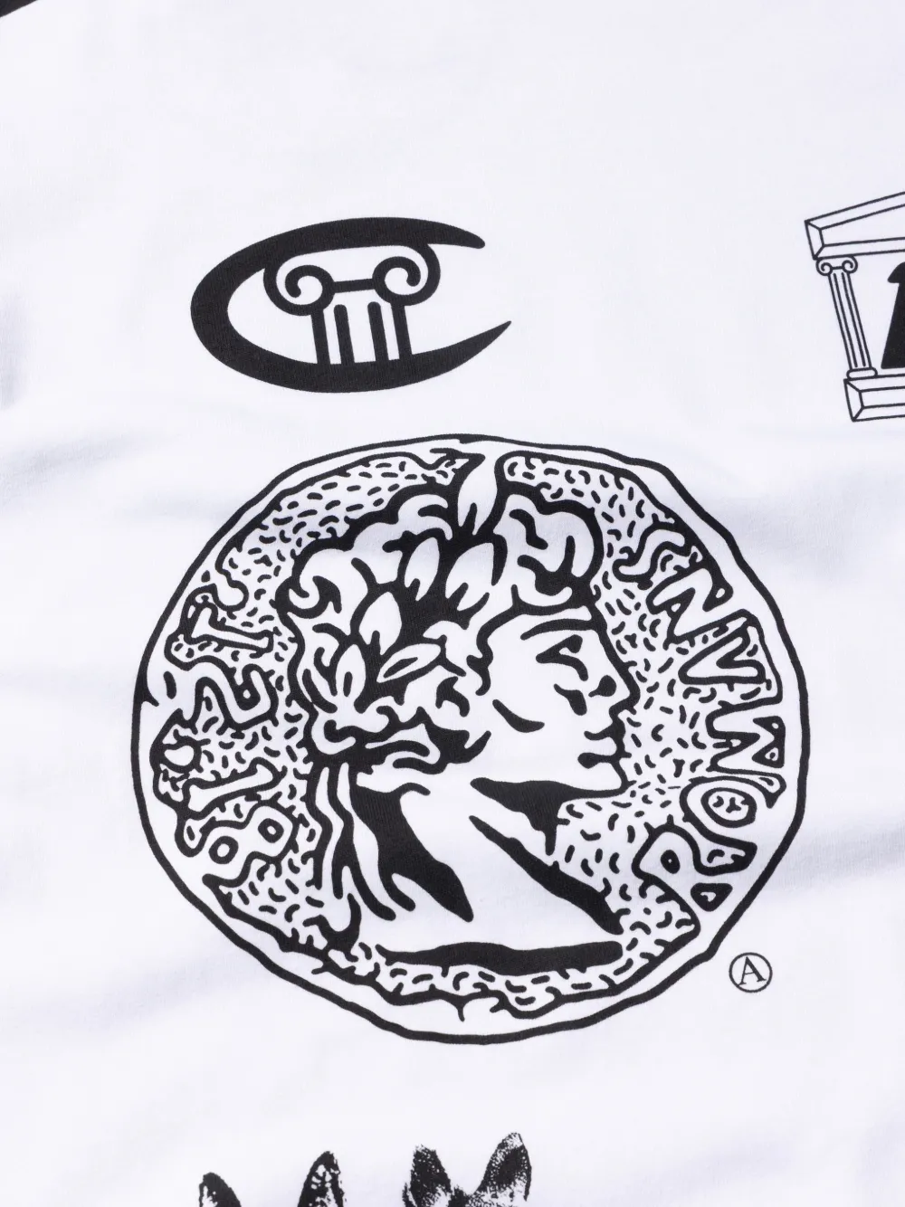 Champion x Aries sweater met grafische print Wit