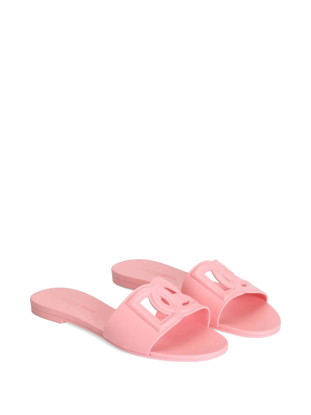 Dolce & Gabbana Rubberen slippers Roze