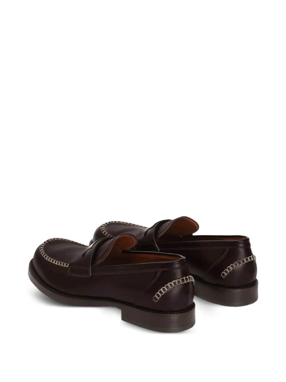 Dolce & Gabbana Loafers van kalfsleer Bruin