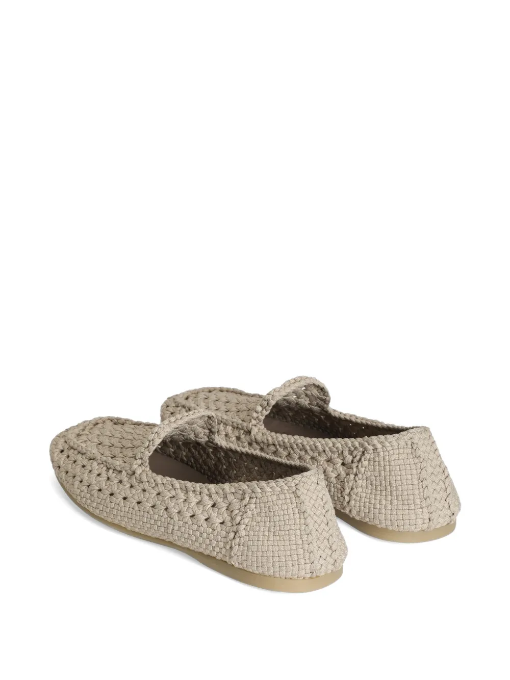 Dolce & Gabbana Slippers van geweven stof Beige