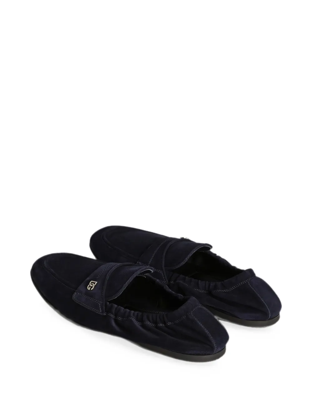 Dolce & Gabbana Kalfsleren slippers Blauw