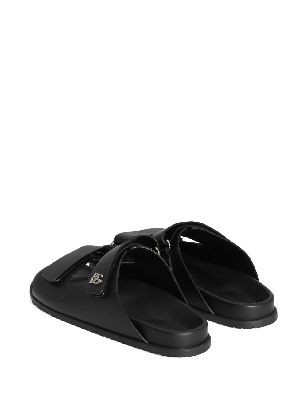 Dolce & Gabbana Kalfsleren sandalen Zwart