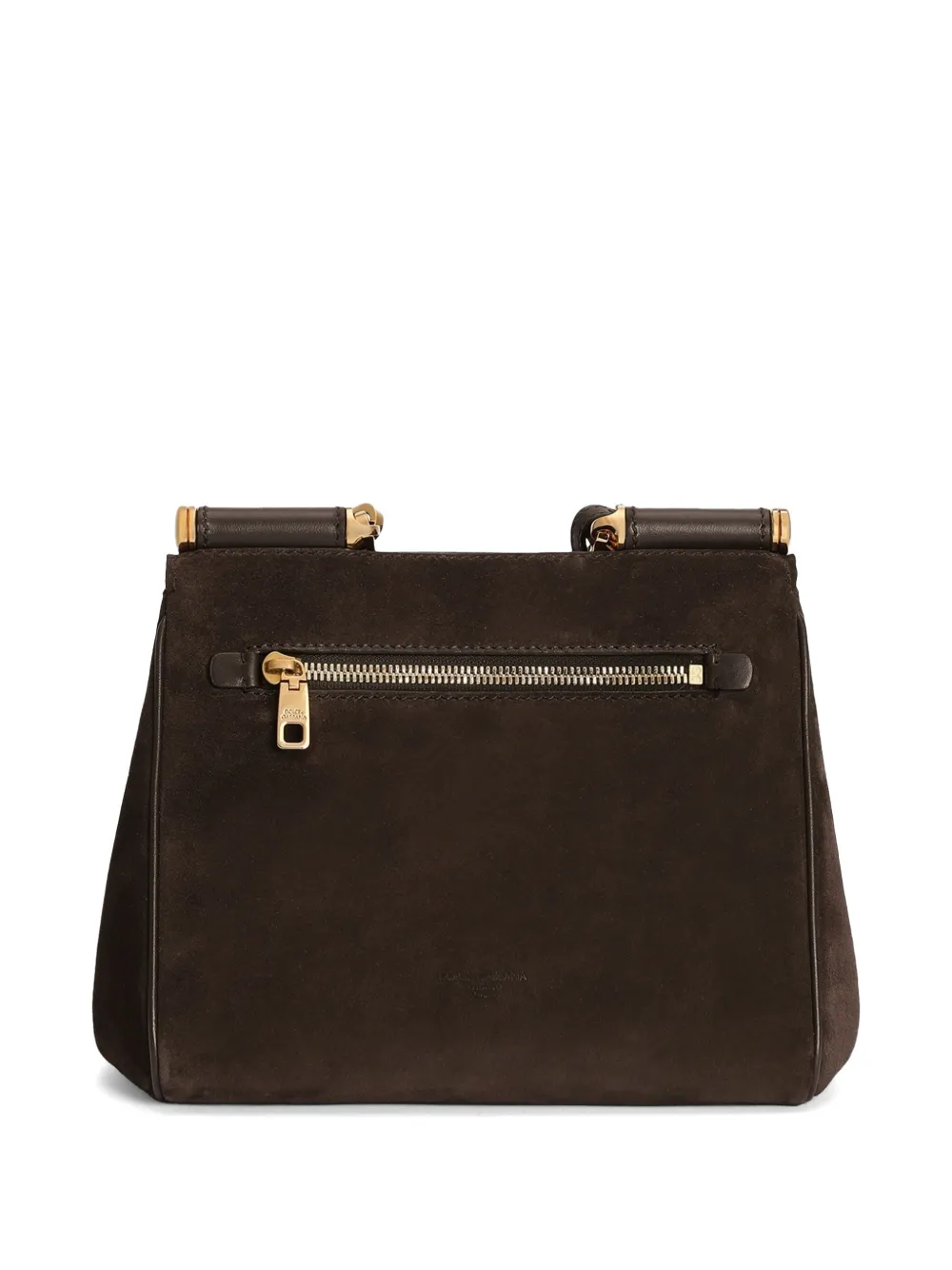 Dolce & Gabbana Kleine My Sicily kalfsleren handtas Bruin
