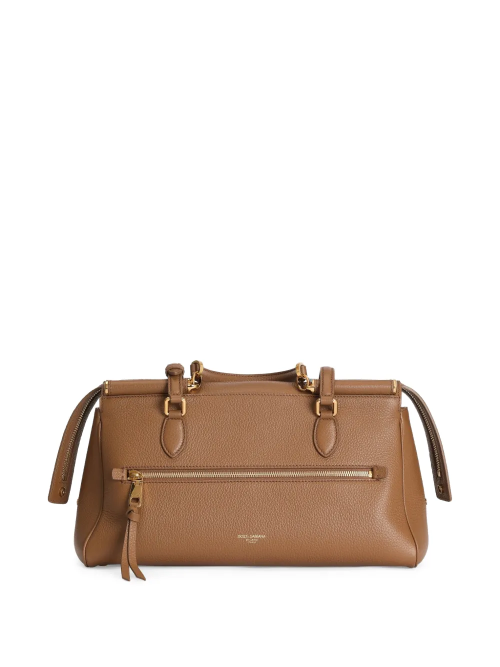Dolce & Gabbana Medium Vittoria kalfsleren handtas Bruin