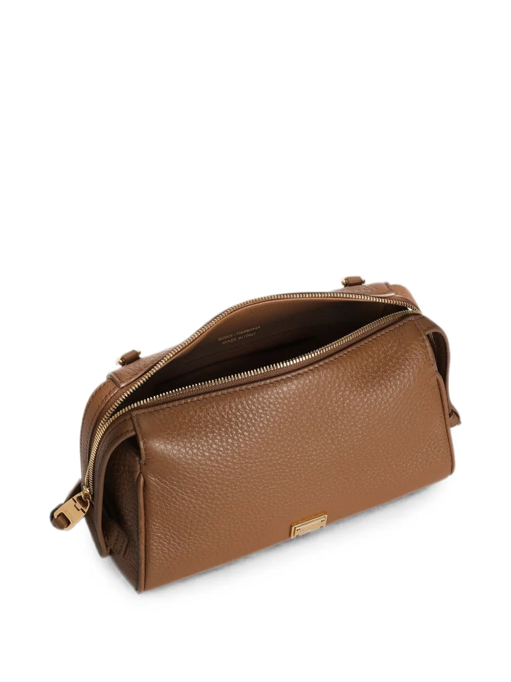 Dolce & Gabbana Vittoria kalfsleren crossbodytas Bruin
