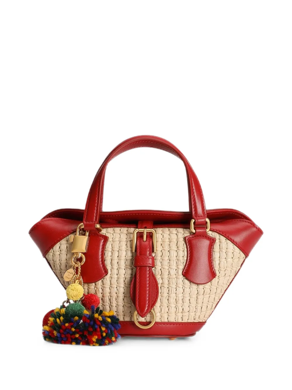 Dolce & Gabbana raffia coffa Capri bag - Nude