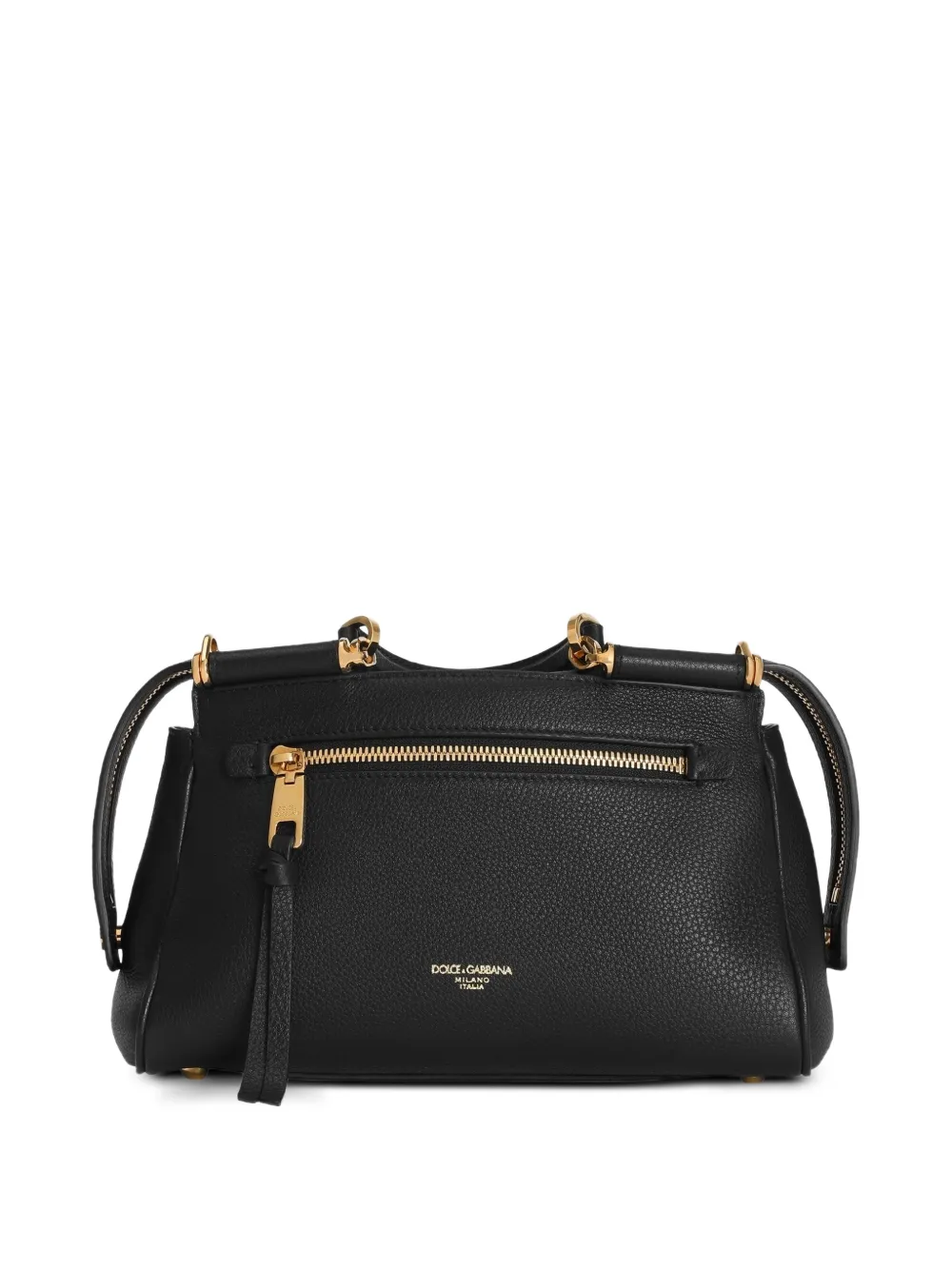 Dolce & Gabbana Vittoria kalfsleren handtas Zwart