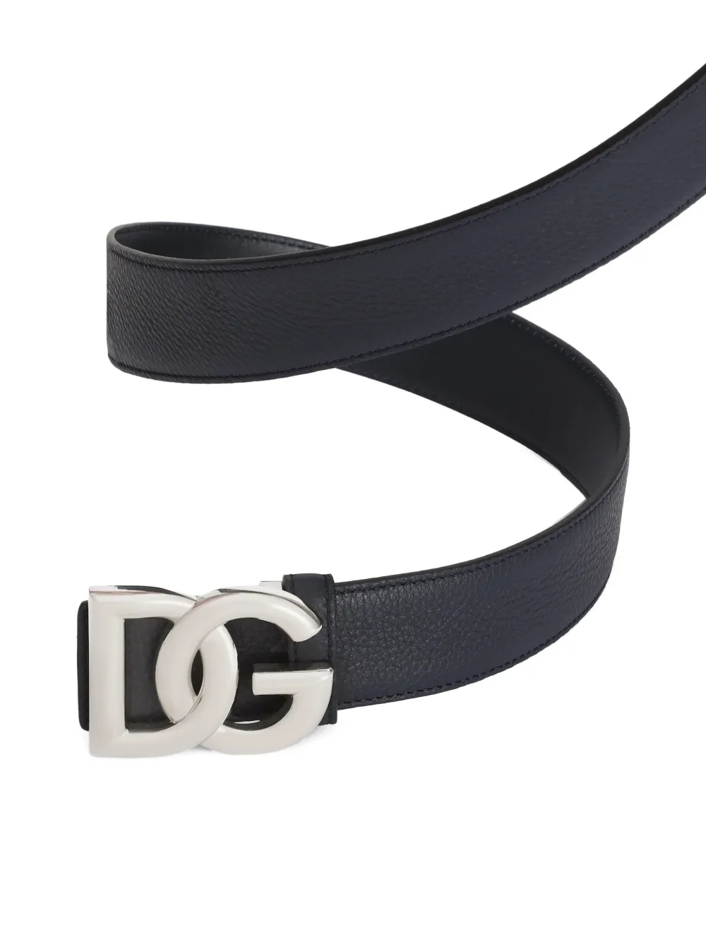 Dolce & Gabbana Leren riem Blauw