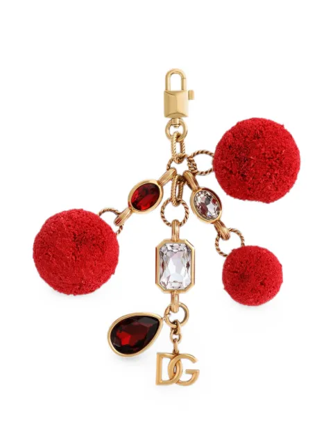 Dolce & Gabbana Metall-Schlüsselanhänger mit Charms