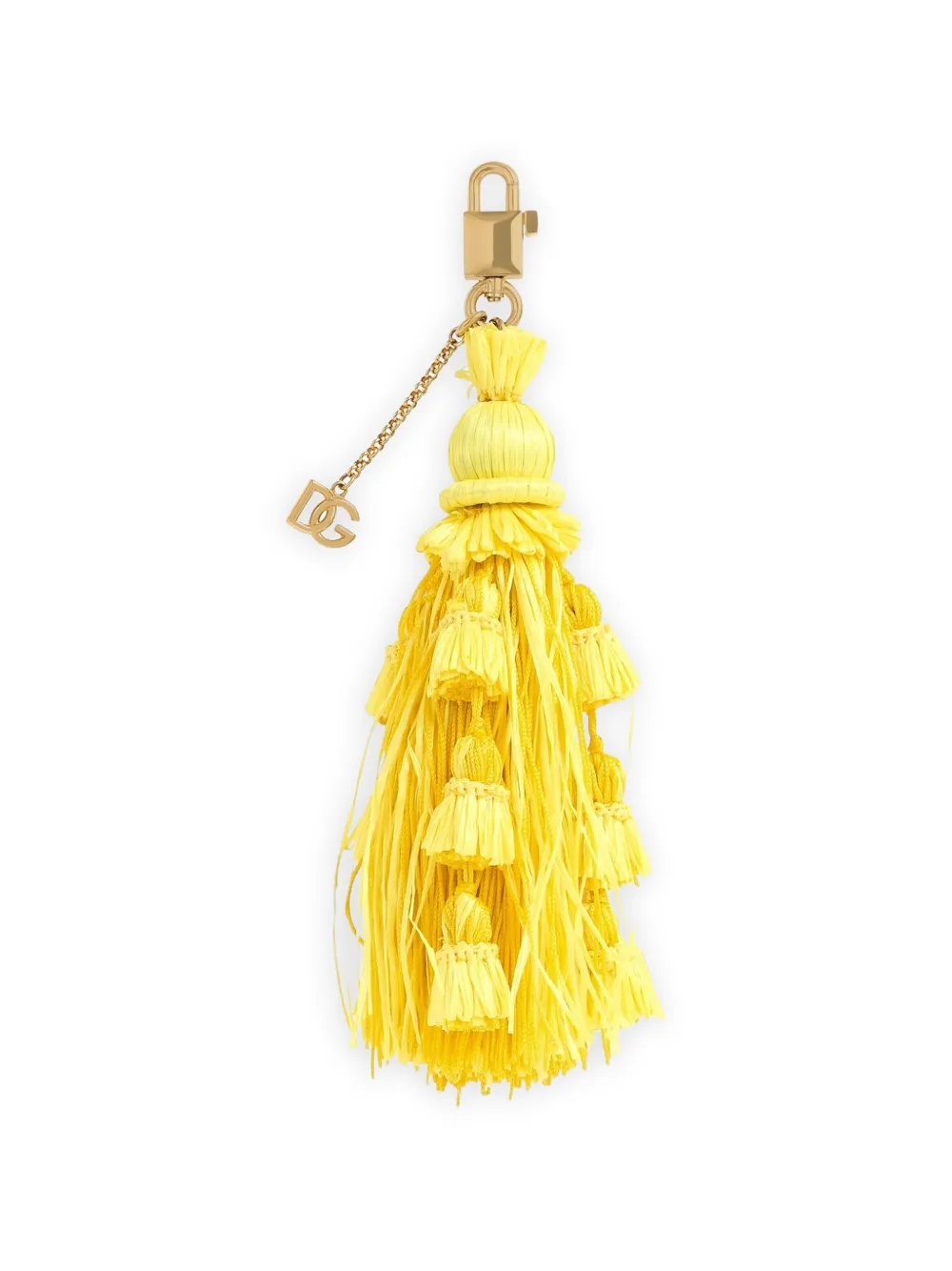 Dolce & Gabbana key ring with tassel - Gelb