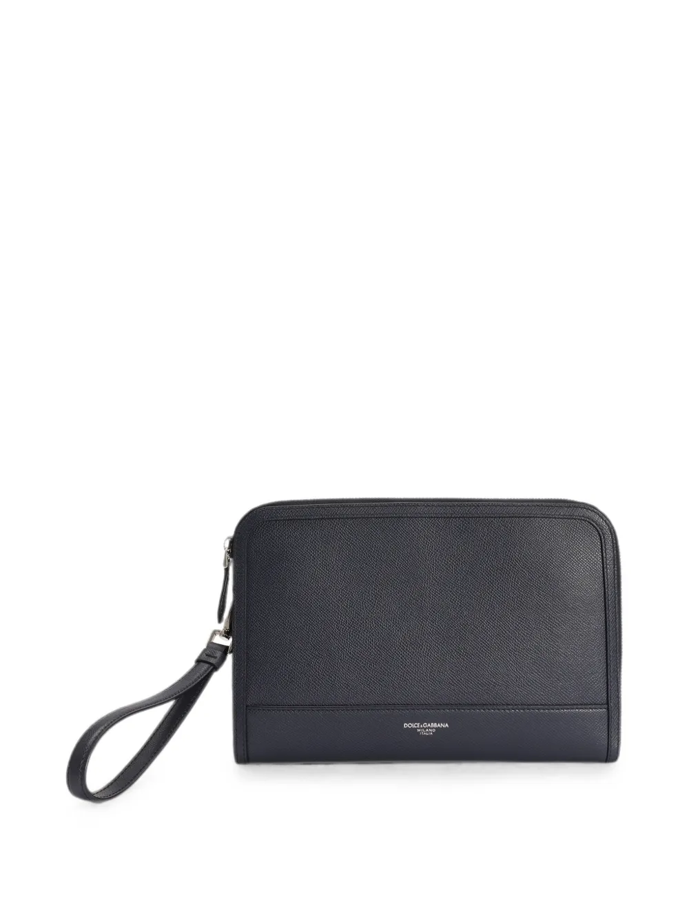 Dolce & Gabbana Atene kalfsleren clutch Blauw