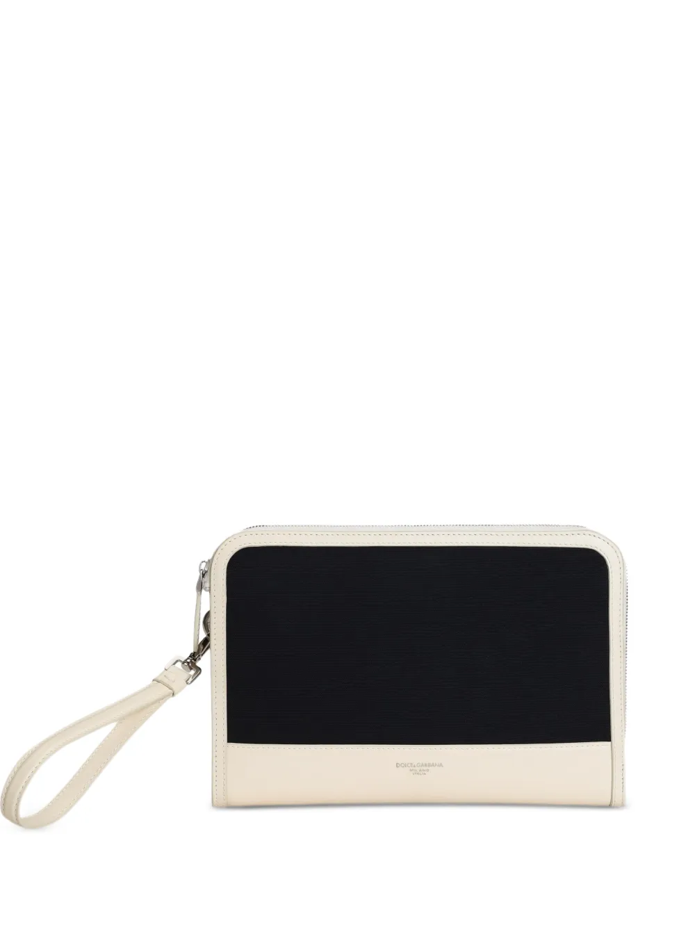 Dolce & Gabbana Clutch Atene in cotone - Bianco