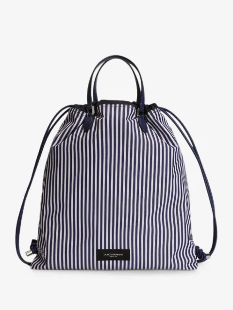 Dolce & Gabbana Essenza poplin shopping bag