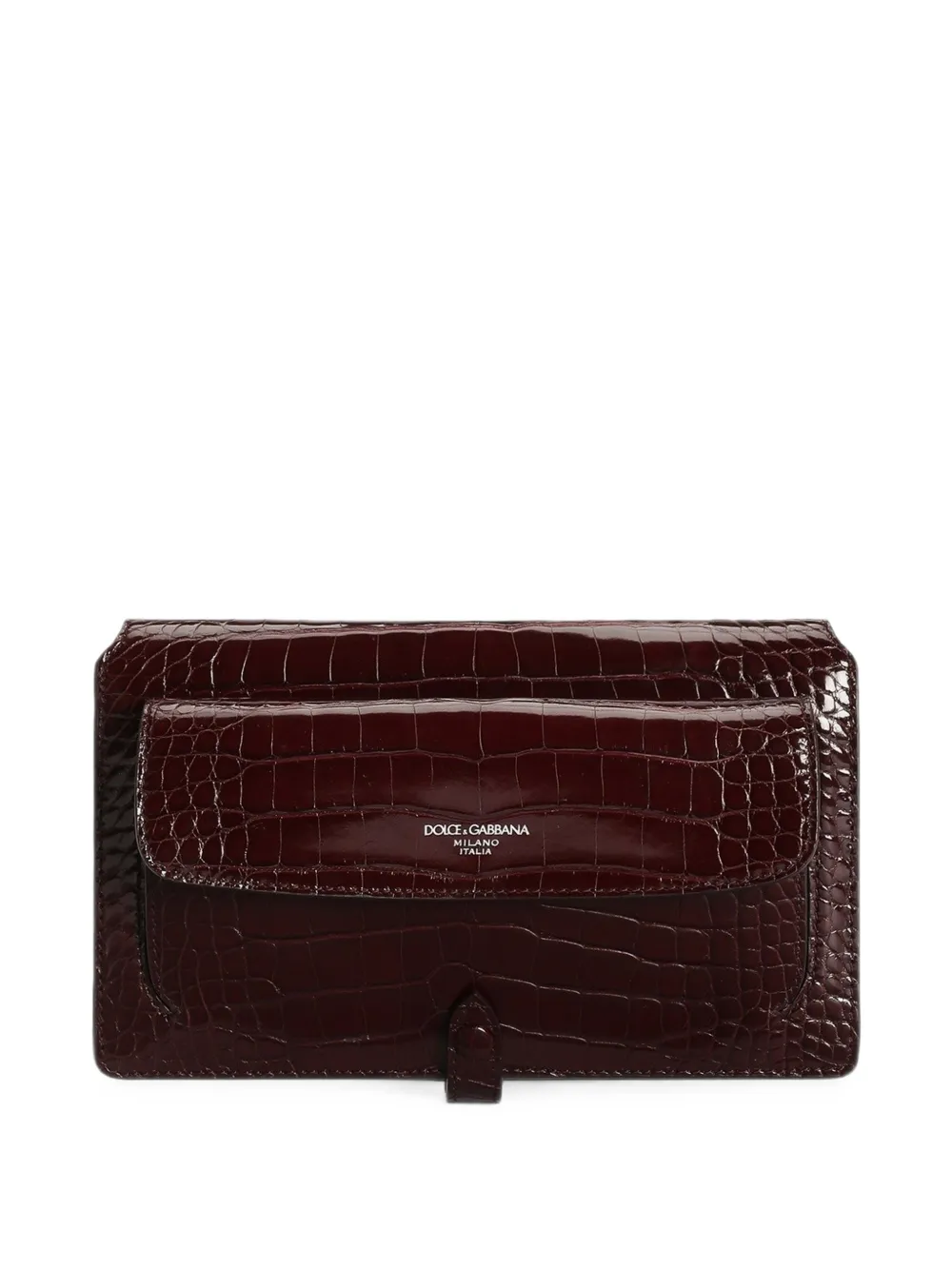 Dolce & Gabbana Alligator crossbodytas Paars