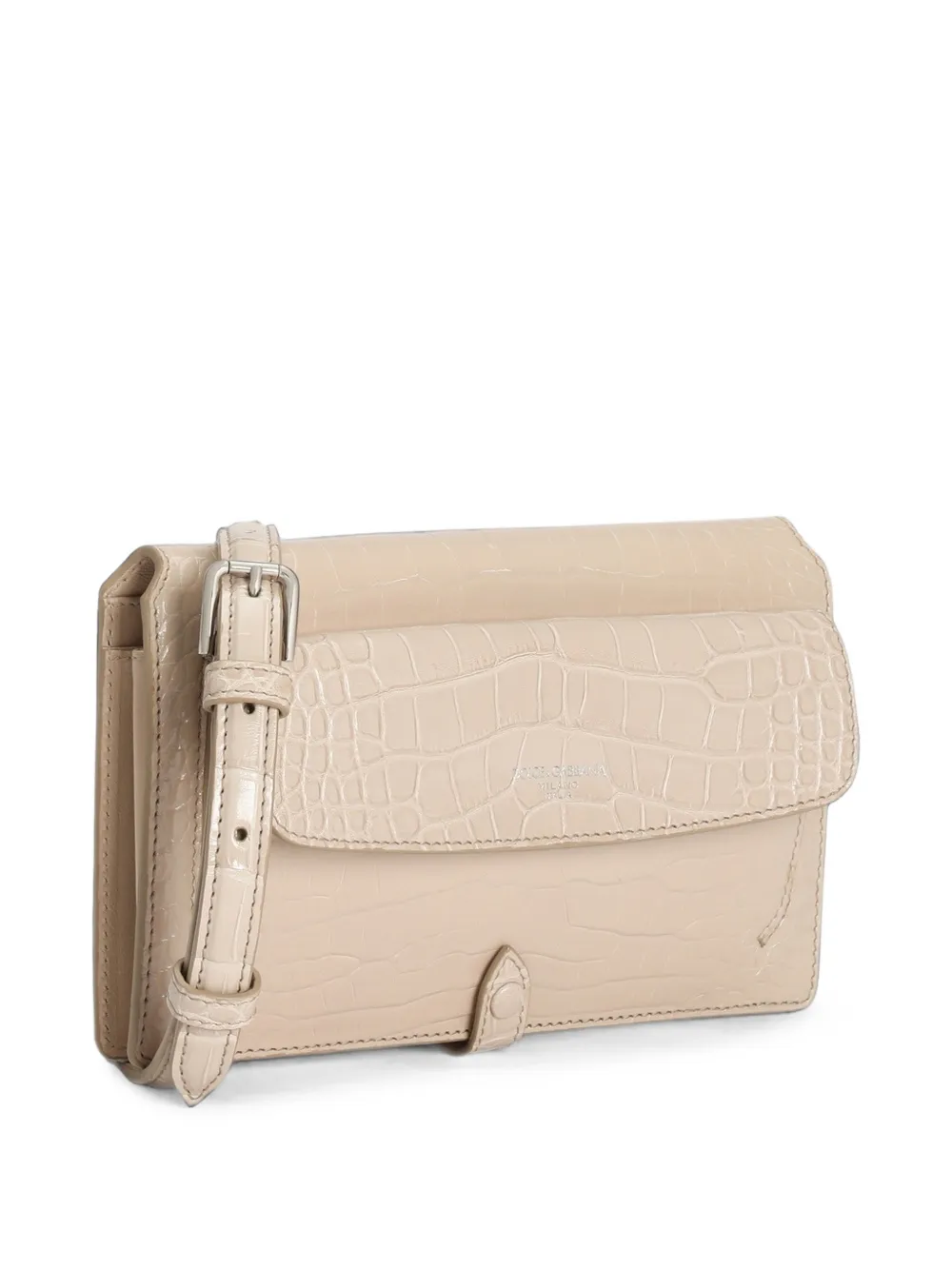 Dolce & Gabbana Alligator crossbodytas Beige